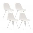 Set van 4 Kick tuinstoel Sol - Wit