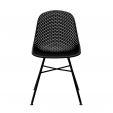 Set van 4 Kick tuinstoel Sol - Zwart