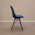 SAMPLE Kick kuipstoel Velvet - Donkerblauw