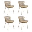 Set van 4 Kick tuinstoel Lot - Beige
