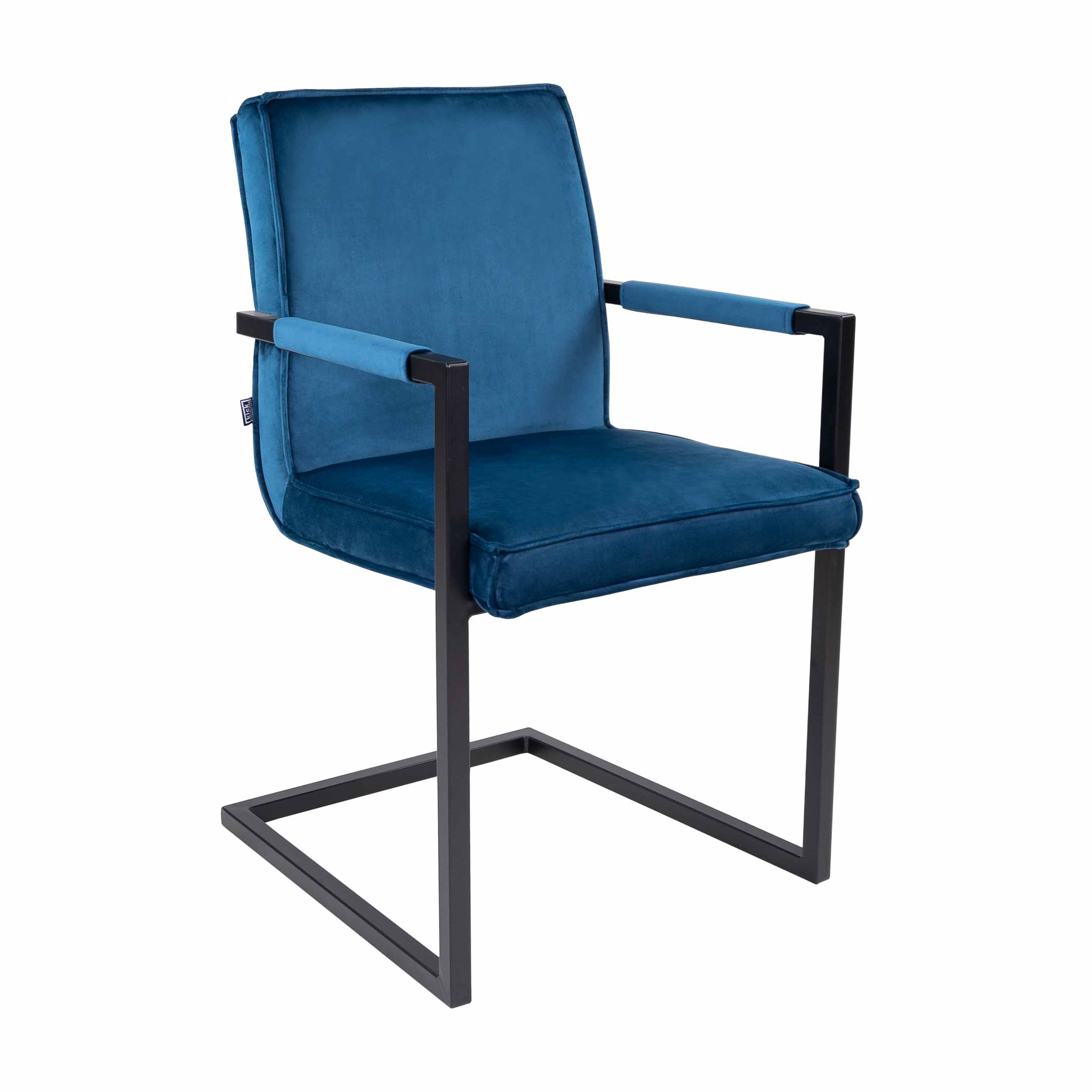 Kick eetkamerstoel JIM - Velvet Donkerblauw