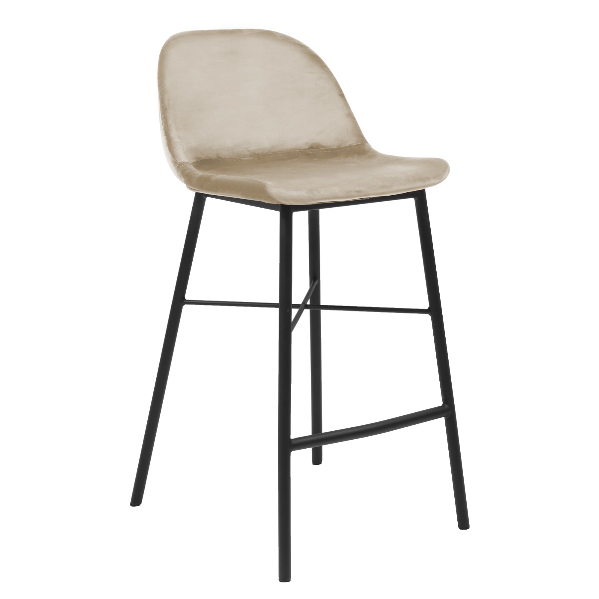 KICK Barkruk Jeff Velvet (zithoogte 69cm)