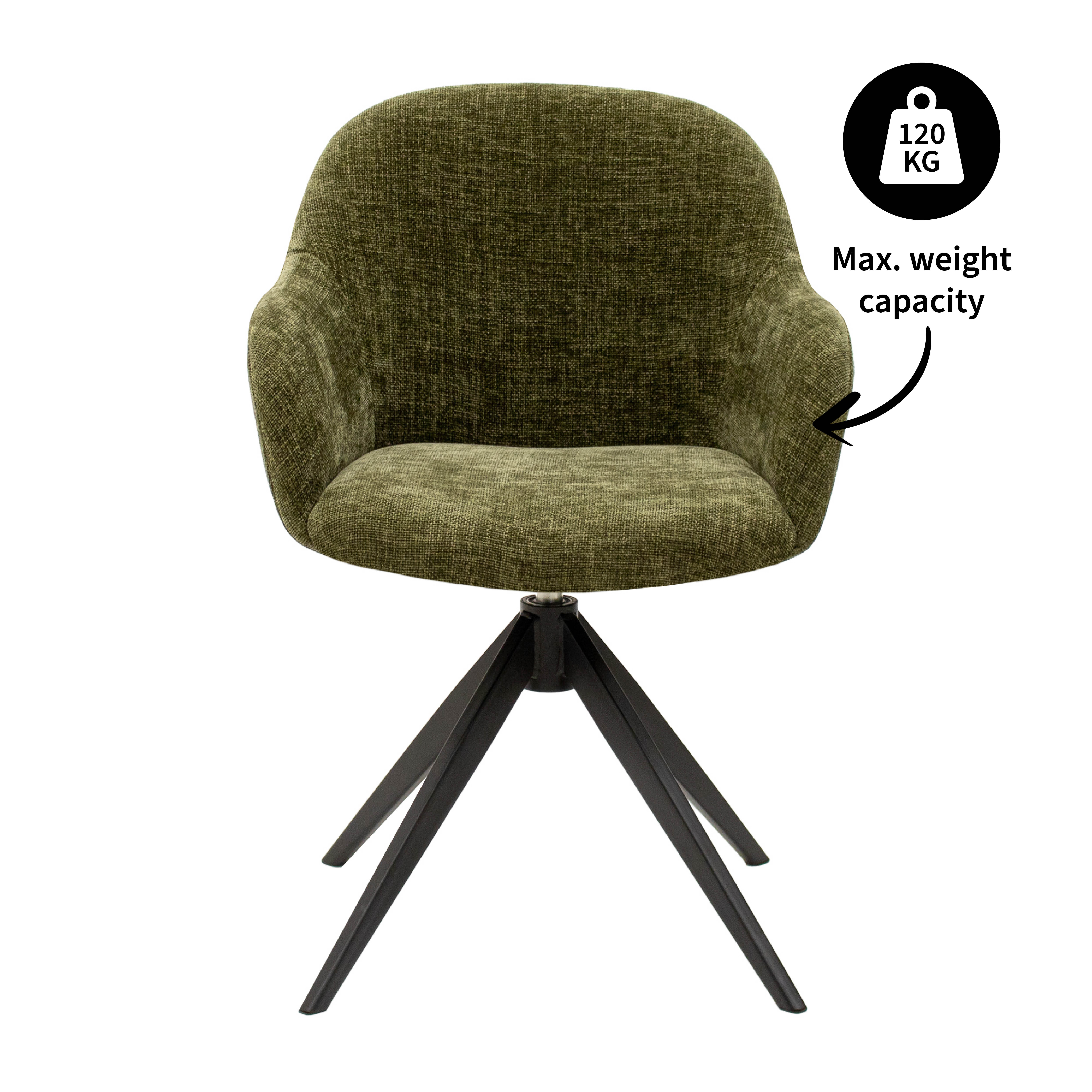 Kick draaistoel Matt - Groen