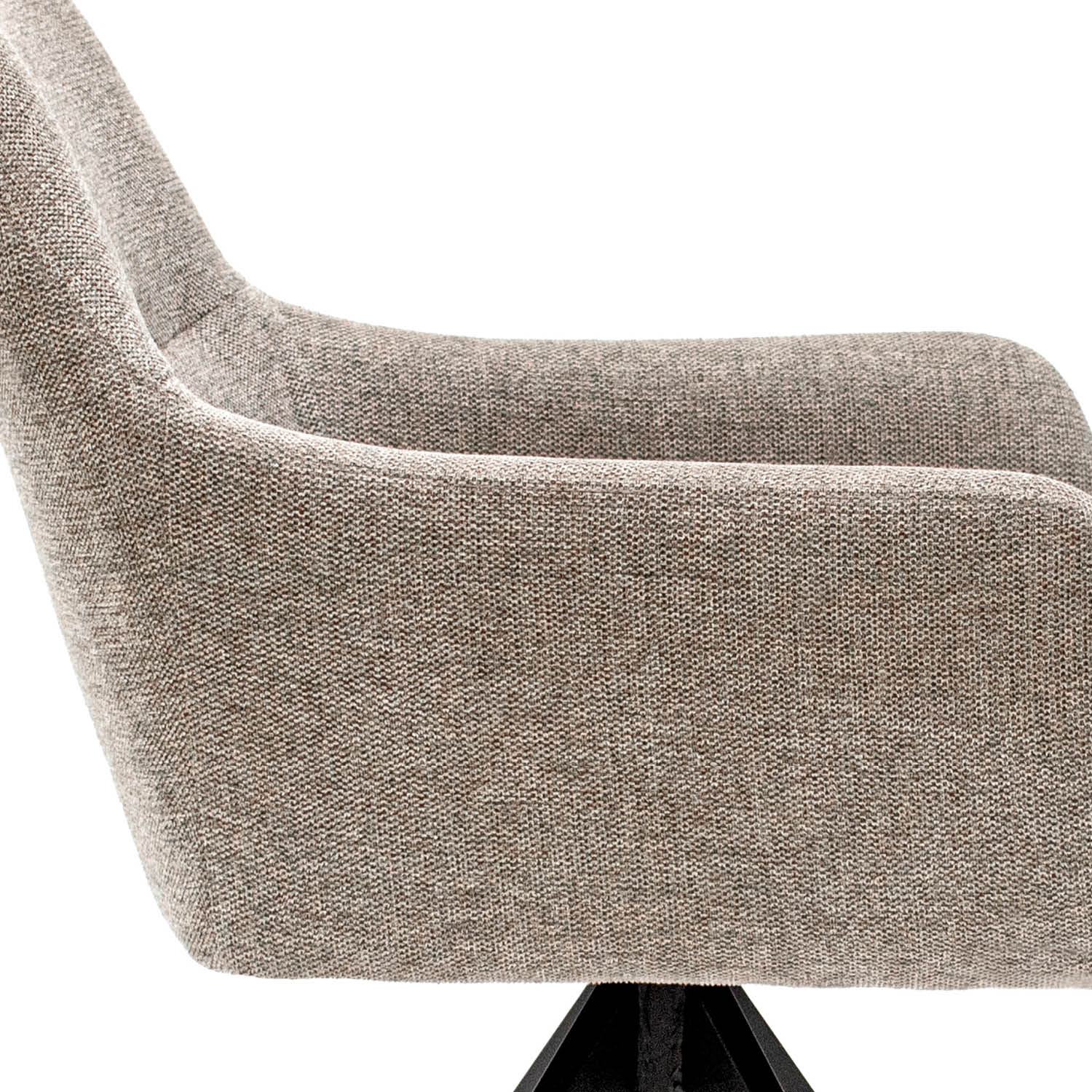 Kick eetkamerstoel Tom Texture - Taupe