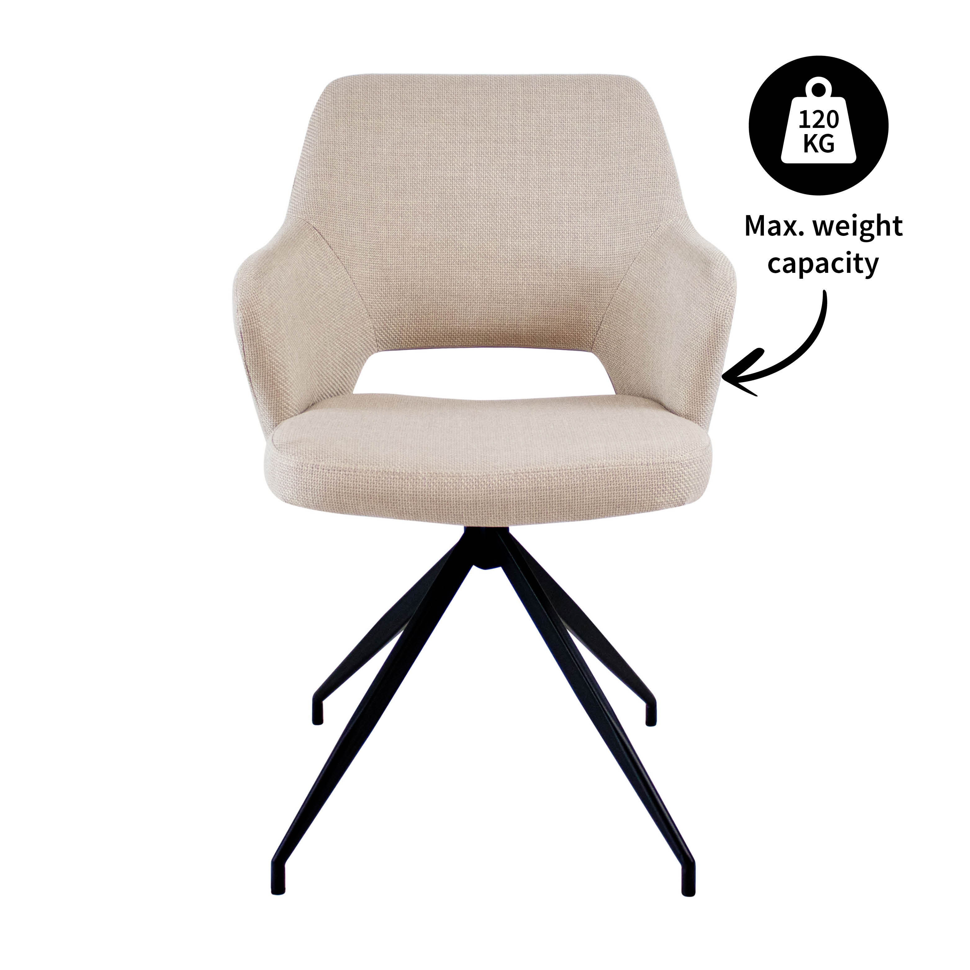Kick eetkamerstoel Nora - Beige