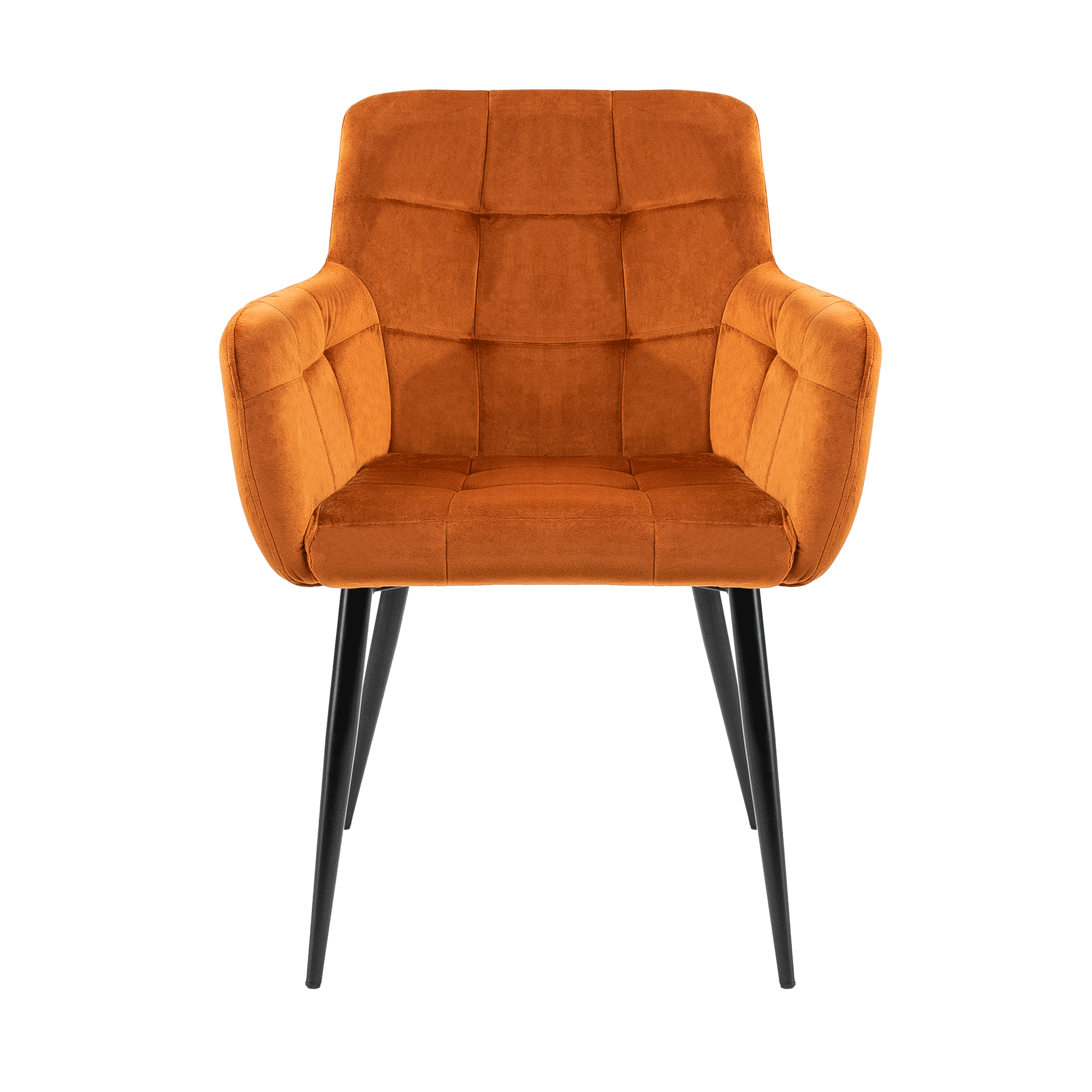Rev velvet eetkamerstoel Kick Collection - Oranje