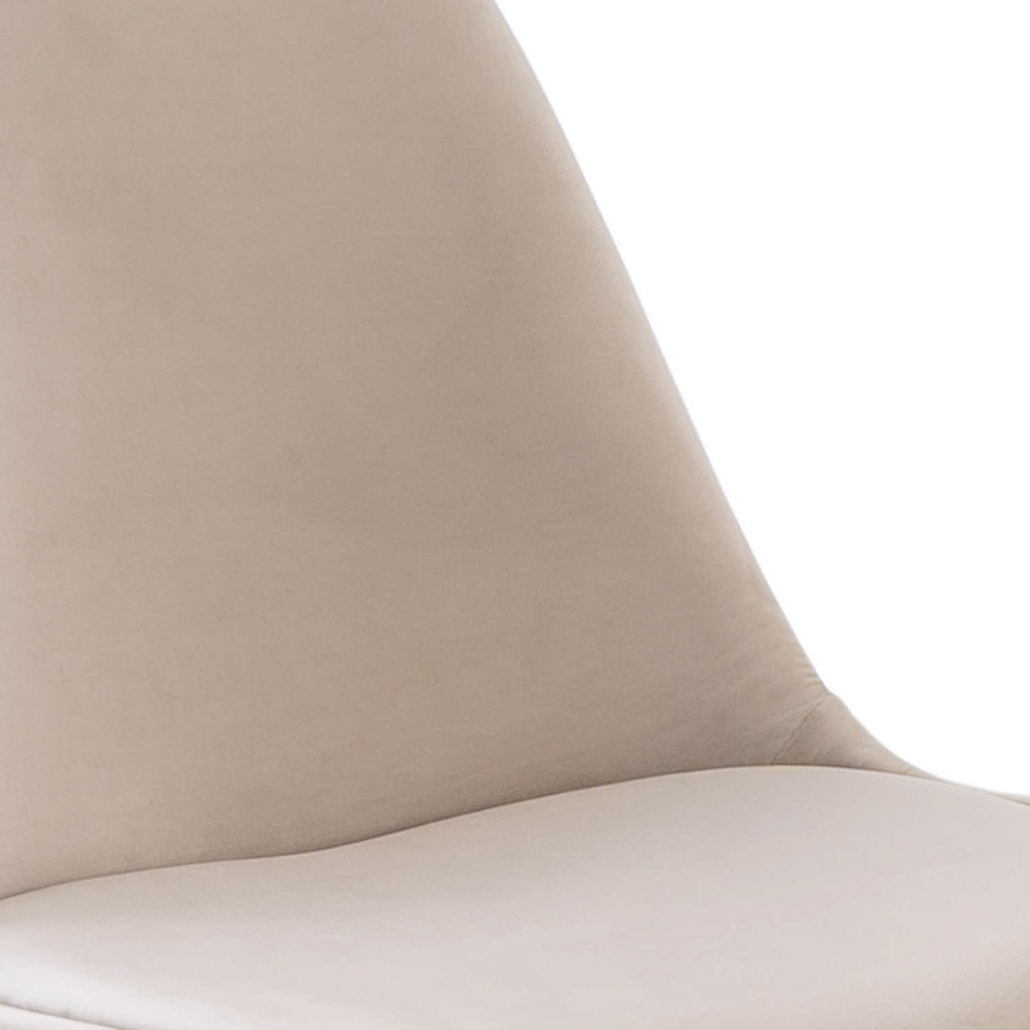 Kick Kuipstoel Velvet Champagne - Goud Frame