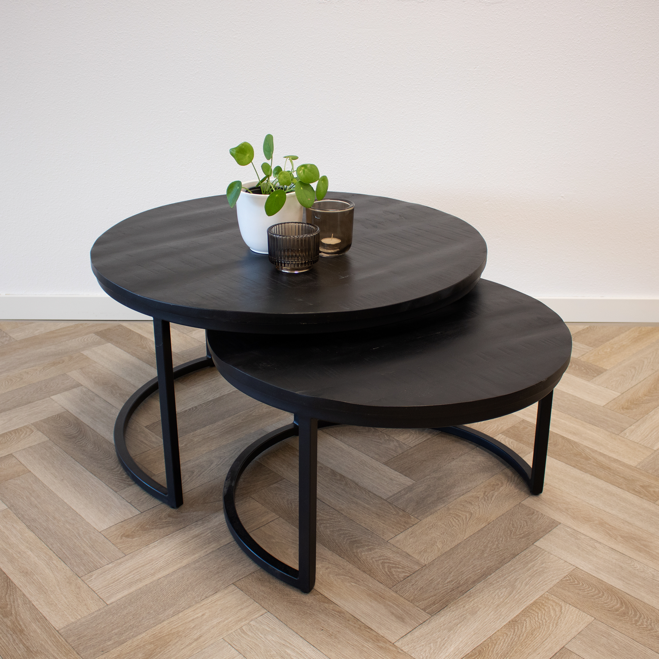Kick salontafel Felix set van 2 - Zwart