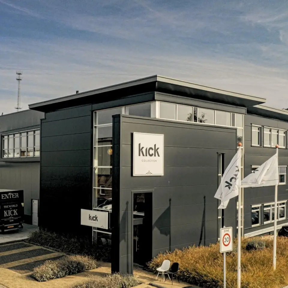 De showroom van Kick Collection in Lekkerkerk