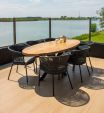 Set van 4 Kick tuinstoel Kyra - Antraciet