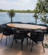 Set van 6 Kick tuinstoel Kyra - Antraciet