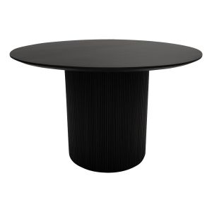 Kick eettafel Vince rond - 120cm - Zwart