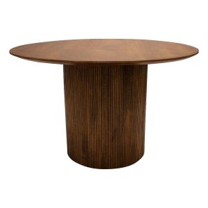 Kick eettafel Vince rond - 120cm - Bruin