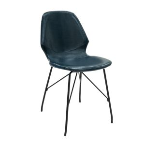 Kick eetkamerstoel Liam - Donkerblauw