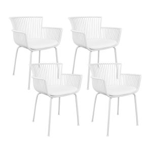 Set van 4 Kick tuinstoel Otis - Wit