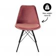 Kick Kuipstoel Velvet - Roze
