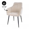 Kick Eetkamerstoel Maud - Beige