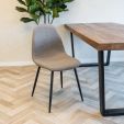 SET van 2 Kick eetkamerstoel Noor - Grijs