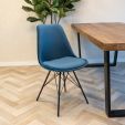 Kick kuipstoel Velvet - Donker Blauw