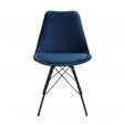 Kick kuipstoel Velvet - Donker Blauw
