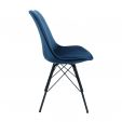 Kick kuipstoel Velvet - Donker Blauw