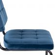 Kick buisframe stoel Ivy - Donkerblauw