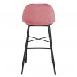 Kick barkruk JEFF - Velvet Roze