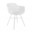 Set van 4 Kick tuinstoel Indy - Wit frame - Wit