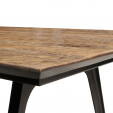Kick eettafel Evi Gloss - 160cm - Bruin