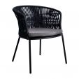 Set van 6 Kick tuinstoel Kyra - Antraciet