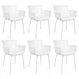 Set van 6 Kick tuinstoel Otis - Wit