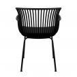 Set van 4 Kick tuinstoel Otis - Zwart