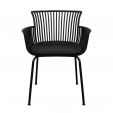 Set van 4 Kick tuinstoel Otis - Zwart
