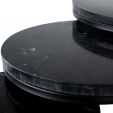 Kick salontafel Marble set van 3 rond - Zwart