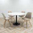  Kick Eetkamertafel Marble - Wit