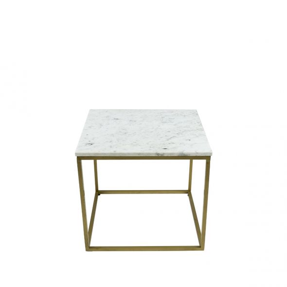 Kick Bijzettafel Marble - Wit