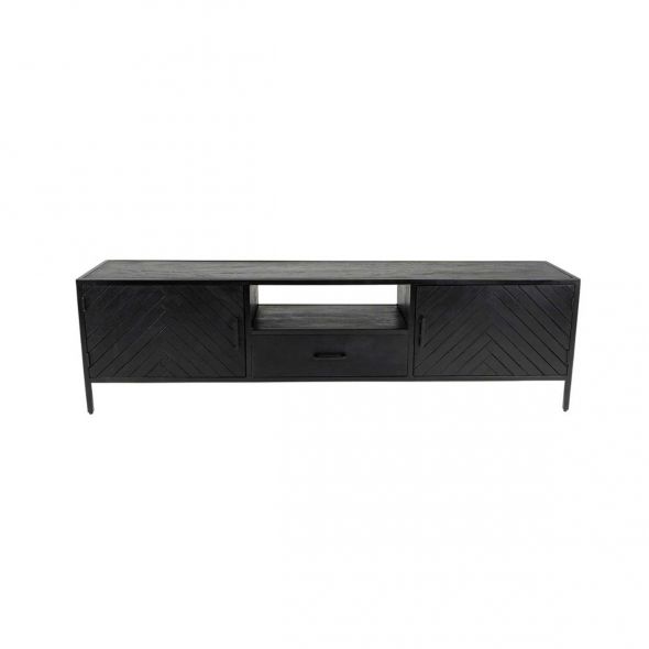 Kick TV dressoir Hugo laag-50cm - Zwart