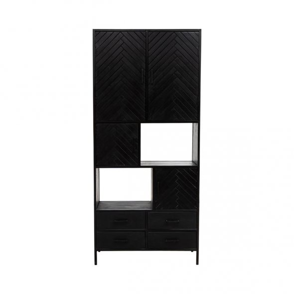 Kick Wandkast Hugo Zwart - 90 cm