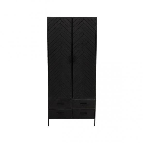 Kick Wandkast Hugo Zwart - 80 cm