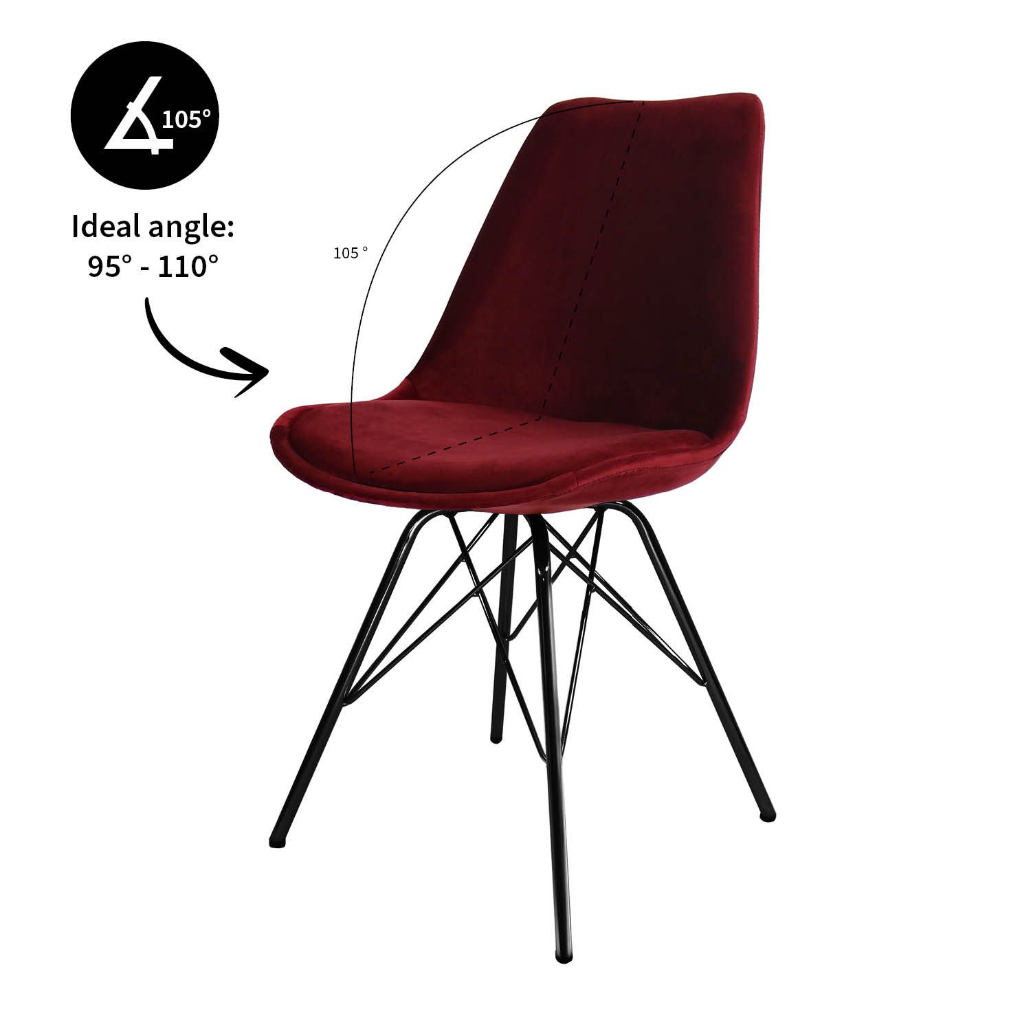 Uitdrukkelijk Almachtig Beschikbaar Kick kuipstoel Velvet - Rood | Kick Collection