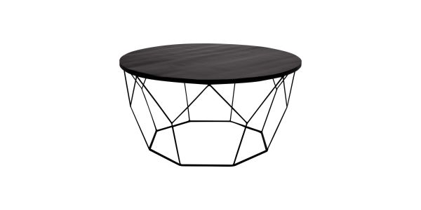 Kick salontafel Vico 90 - Zwart