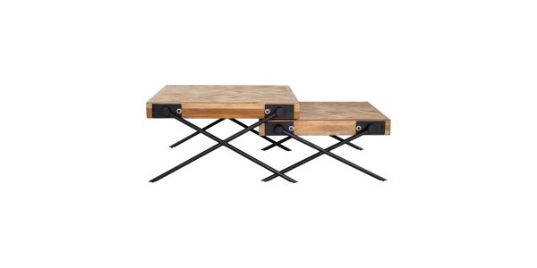 Kick salontafel Dex set van 2 vierkant