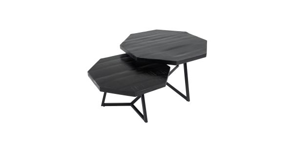 Kick Salontafelset Hexagon - Zwart