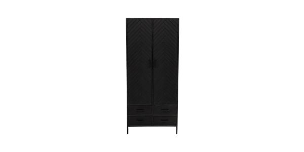 Kick Wandkast Hugo Zwart - 80 cm