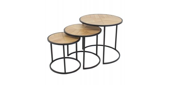 Kick Salontafelset van 3 - Oak