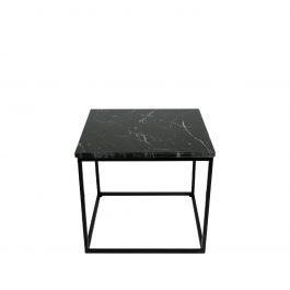 Kick Bijzettafel Marble - Zwart