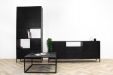 Kick dressoir Hugo hoog-75cm - Zwart